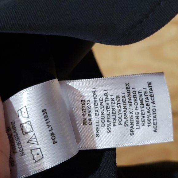 Laundry by Shelli Segal Black Button Front Tuxedo Jacket Size 6 - Picture 7 of 7